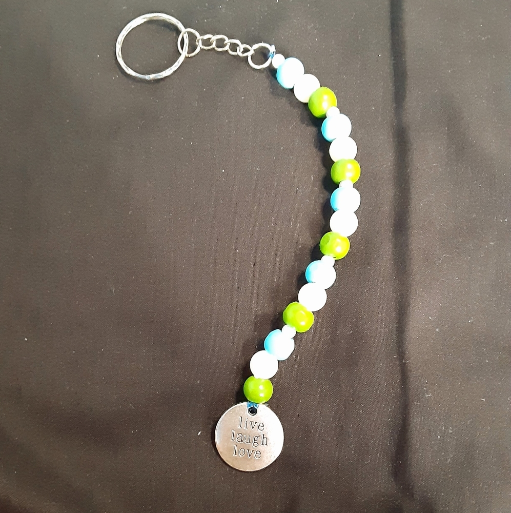 Live Laugh Love keychain handmade